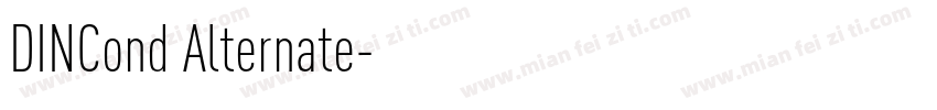 DINCond Alternate字体转换